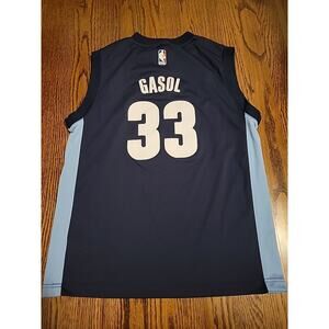 Adidas Marc Gasol Memphis Grizzlies Jersey Basketball Youth Size L 14-16 Boys